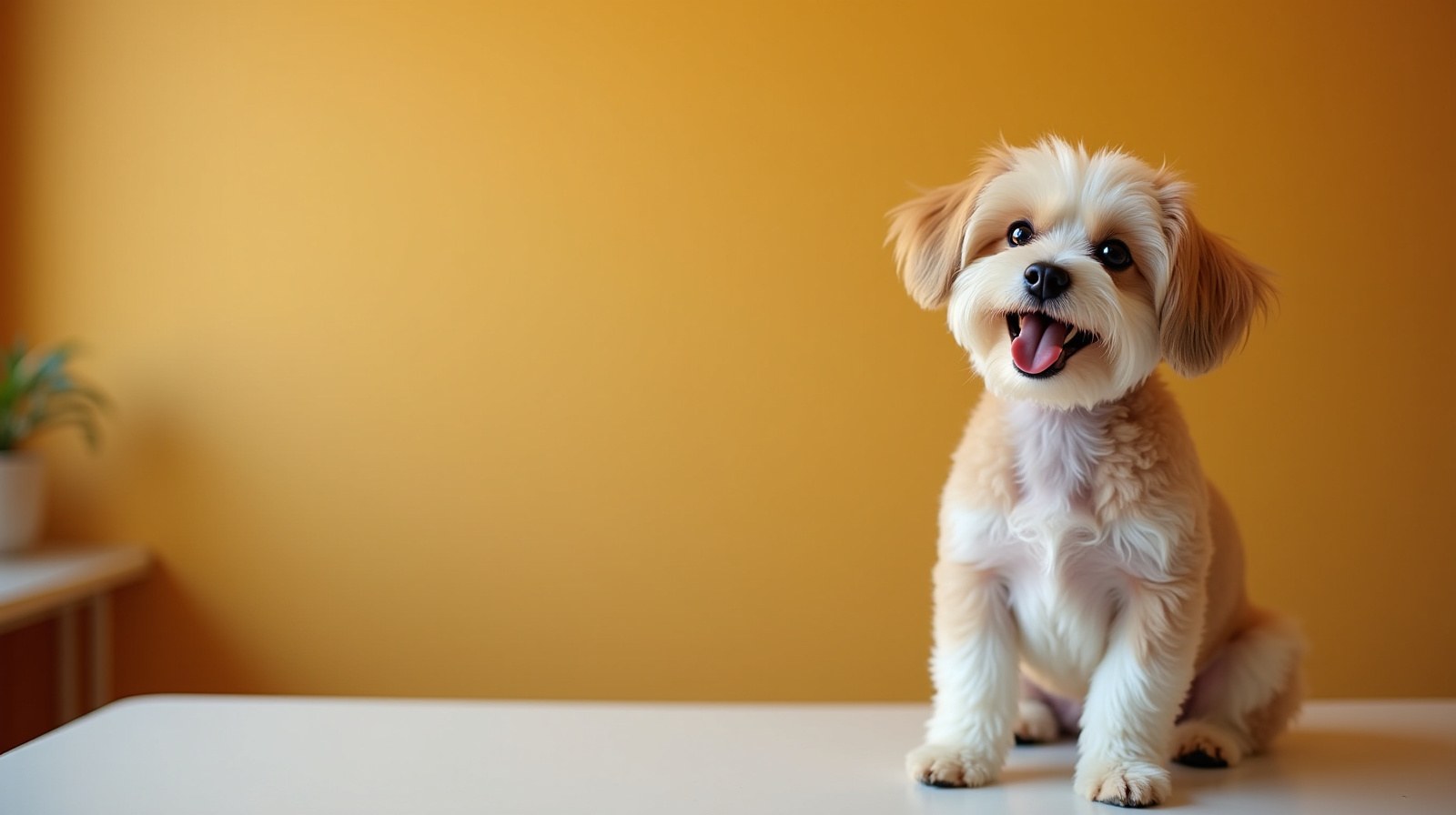 A very happy freshly groomed dog from Sun City Grooming